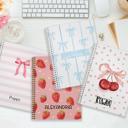  Cute Personalized Softcover Notebooks for Back to School / Made in USA /  8.5" x 11" / 120 Pages / 2025 Trendy Designs