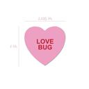  Valentine Candy Hearts Stickers / 500 Valentine's Day Labels / 1 1/8" Heart Envelope Seals / 8 Sweet Designs/Made in The USA