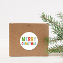  Merry Christmas Stickers / 500 Multicolor Christmas Labels / 1.5" Winter Holiday Envelope Seals/Made in The USA