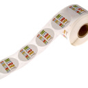  Merry Christmas Stickers / 500 Multicolor Christmas Labels / 1.5" Winter Holiday Envelope Seals/Made in The USA
