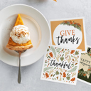  Modern Farmhouse Thanksgiving Napkins / 48 Cocktail Napkins / 4 Rustic Autumn Designs / 4 3/4" x 4 3/4" Fall Harvest Season Beverage 3 Ply Napkin Set / Made In The USA