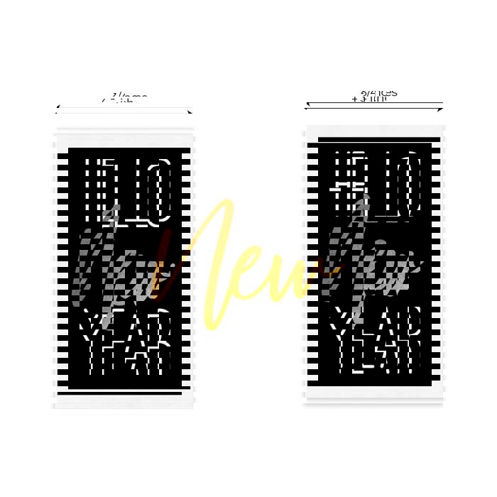 New Year Party Beverage Napkins / 48 Holiday Cocktail Napkins / 4 Black And Faux Gold Party Designs / 4 3/4" x 4 3/4" New Years Eve 3 Ply Napkin Set / Made In The USA