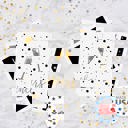  New Year Party Beverage Napkins / 48 Holiday Cocktail Napkins / 4 Black And Faux Gold Party Designs / 4 3/4" x 4 3/4" New Years Eve 3 Ply Napkin Set / Made In The USA