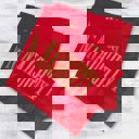  Naughty And Nice Cocktail Napkins / 40 Funny 3 Ply Paper Christmas Napkins / 2 Santa Designs / 4 3/4" x 4 3/4" Red And Green With Gold Foil Winter Holiday Beverage Napkin Set / Made In The USA