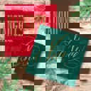  Naughty And Nice Cocktail Napkins / 40 Funny 3 Ply Paper Christmas Napkins / 2 Santa Designs / 4 3/4" x 4 3/4" Red And Green With Gold Foil Winter Holiday Beverage Napkin Set / Made In The USA