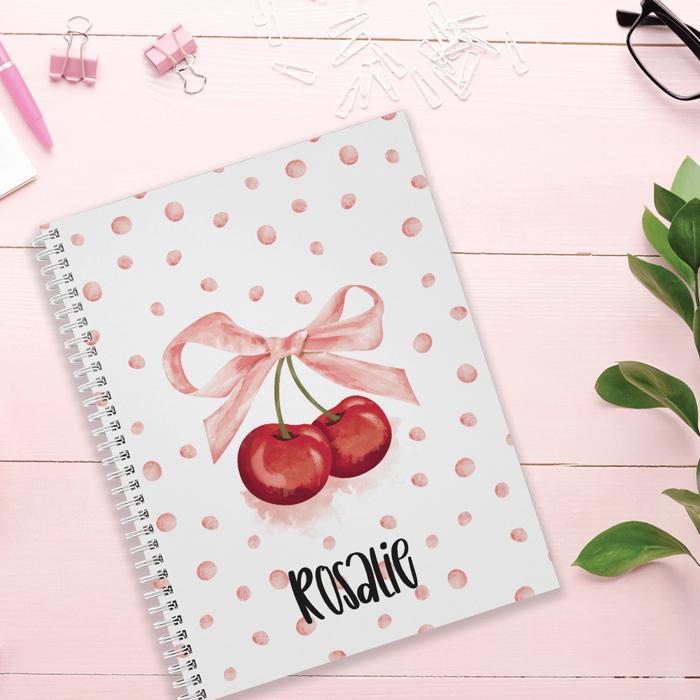 Cute Personalized Softcover Notebooks for Back to School / Made in USA /  8.5" x 11" / 120 Pages / 2025 Trendy Designs