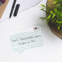  Speech Bubble Shaped Sticky Note Pad Assortment / 6.5" x 5" Modern Sticky Notes / Set Of Three Multi-Color Sticky Note Pad Designs / Made In USA