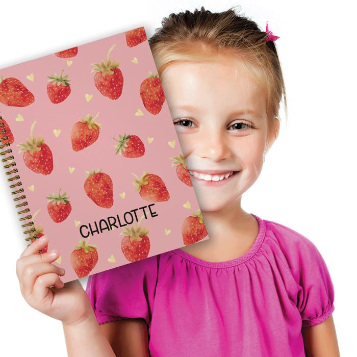 Cute Personalized Softcover Notebooks for Back to School / Made in USA /  8.5" x 11" / 120 Pages / 2025 Trendy Designs