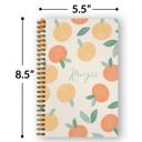  Softcover Sweet Recipes 5.5" x 8.5" Spiral Recipe Notebook/Journal, 120 Recipe Pages, Durable Gloss Laminated Cover, Gold Wire-o Spiral. Made in the USA