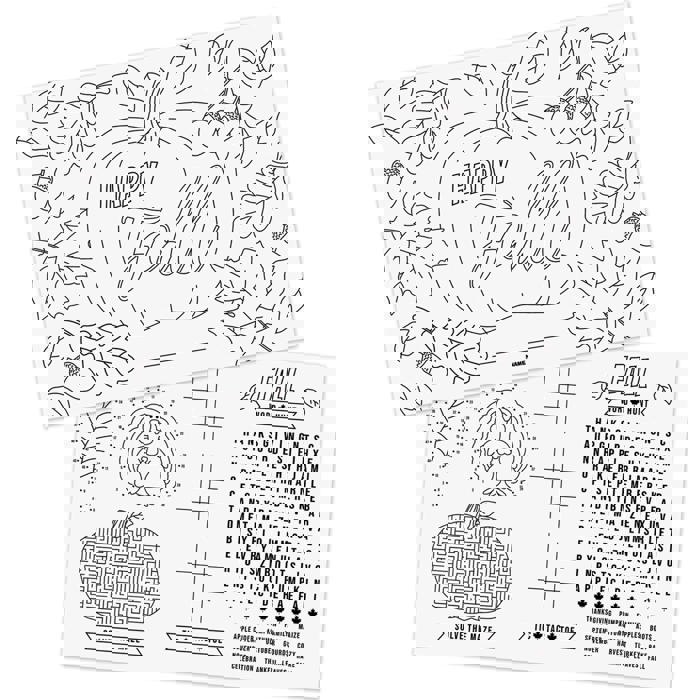 Thanksgiving Coloring Activity Placemats / 12 Happy Fall Coloring Sheets / 11" x 17" Double Sided Kids Fall Holiday Drawing Paper / Disposable Placemats / Made In The USA