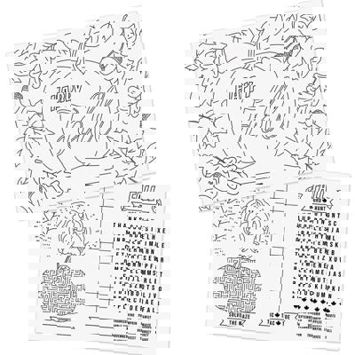 Thanksgiving Coloring Activity Placemats / 12 Happy Fall Coloring Sheets / 11" x 17" Double Sided Kids Fall Holiday Drawing Paper / Disposable Placemats / Made In The USA