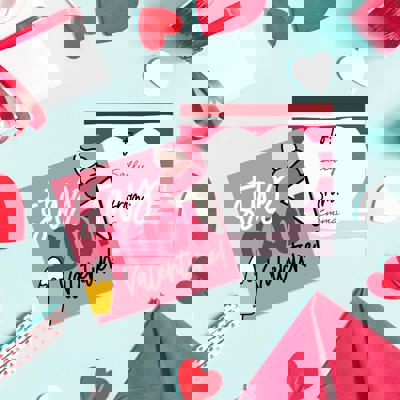 Mini Valentine's Day Cards / 3.5" x 3.5" Two Sided Love Day Classroom Cards / 60 Cute Funny To From Happy Valentine's Day Cards / Made In The USA