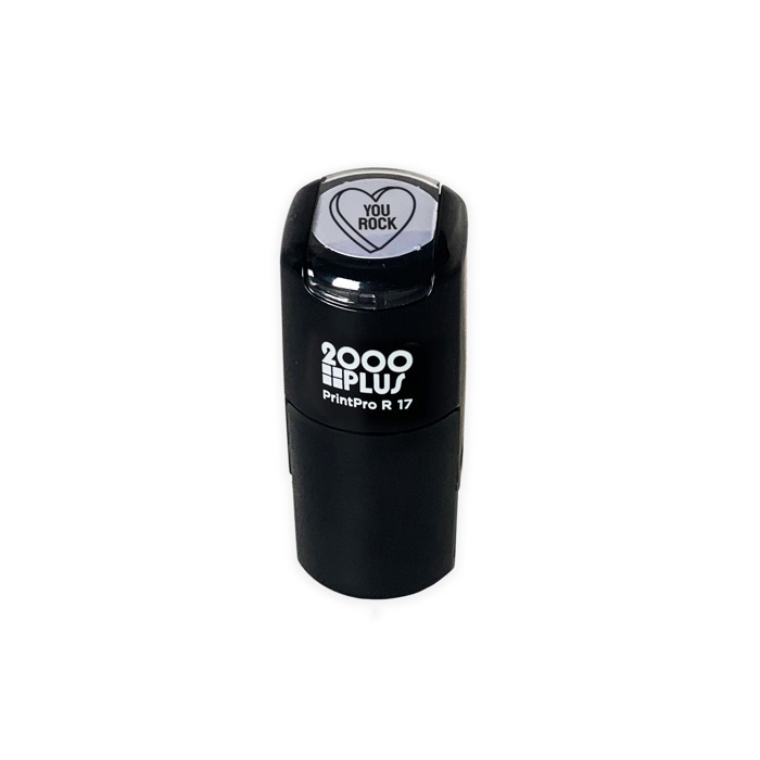 You Rock Sweetheart Candy Themed Reward Stamp / 2000 Plus Self Inking Teacher Cute Valentine's Day Heart Stamper / 9/16" Small Black Imprint Planner Worksheet Stamp