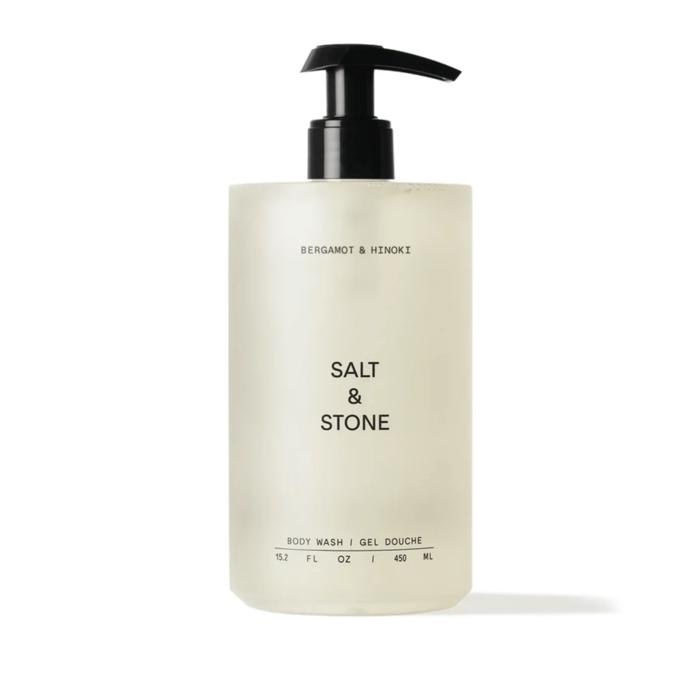 Salt & Stone Body Wash with Antioxidants for Deep Moisture Bergamot & Hinoki 15.2 fl oz