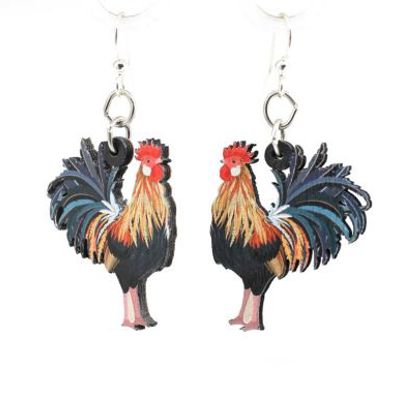 Rooster Earrings