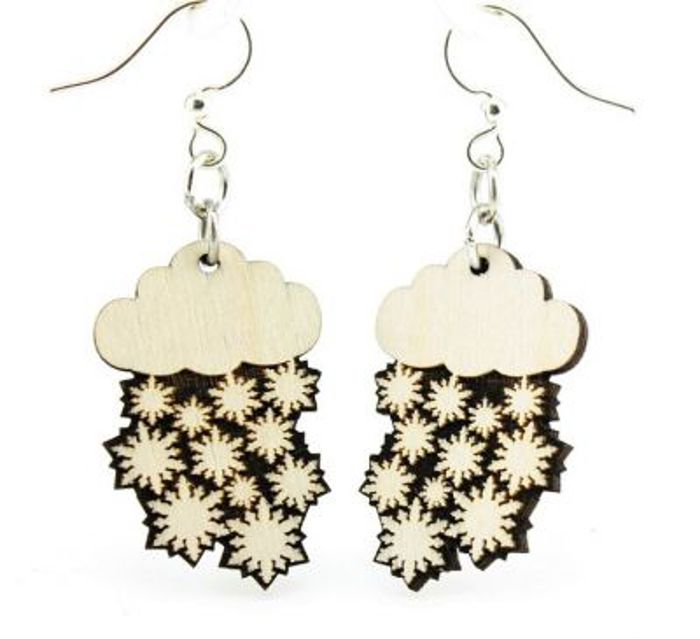 Snow Cloud Blossom Earrings