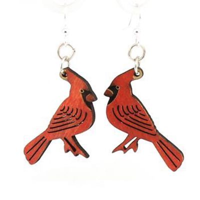 Cardinal Earrings