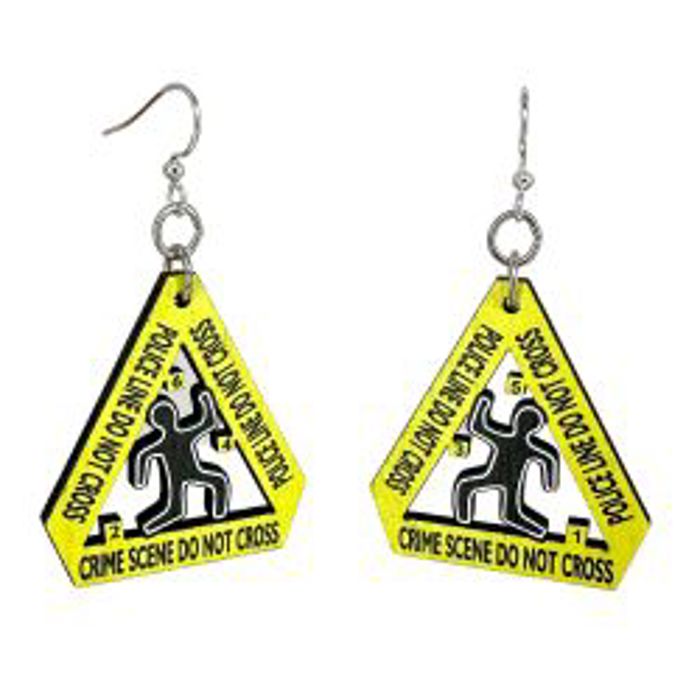 Crime Scene Earrings