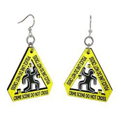 Crime Scene Earrings