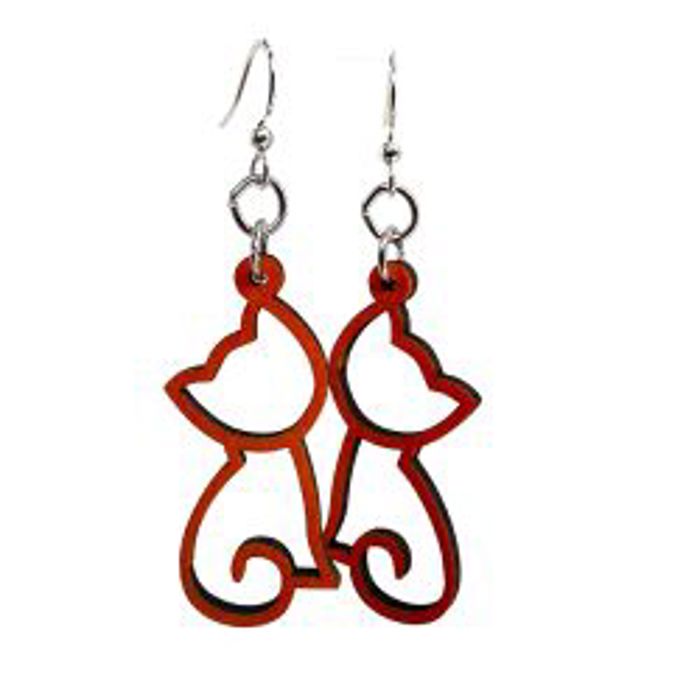 Kitten Outline Earrings