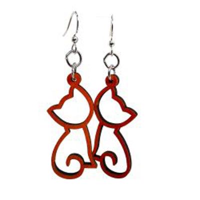 Kitten Outline Earrings