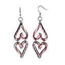  Candy Cane Heart Earrings