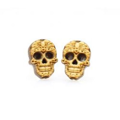 Sugar Skull Stud Earrings