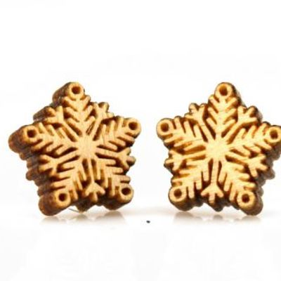 Snowflake Stud Earrings