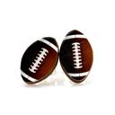  Football Stud Earrings