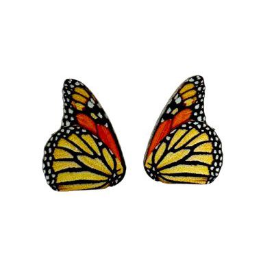 Monarch Butterfly Stud Earrings