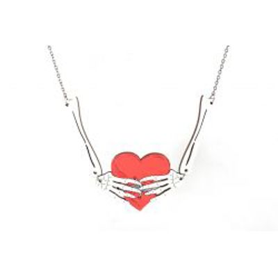 Bone Heart Necklace