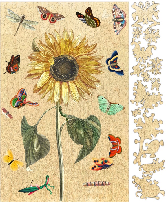 Sunflower Whimsical Wood Puzzle 208PCS