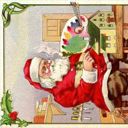  Vintage Artsy Santa Whimsical Wood Puzzle 275PCS