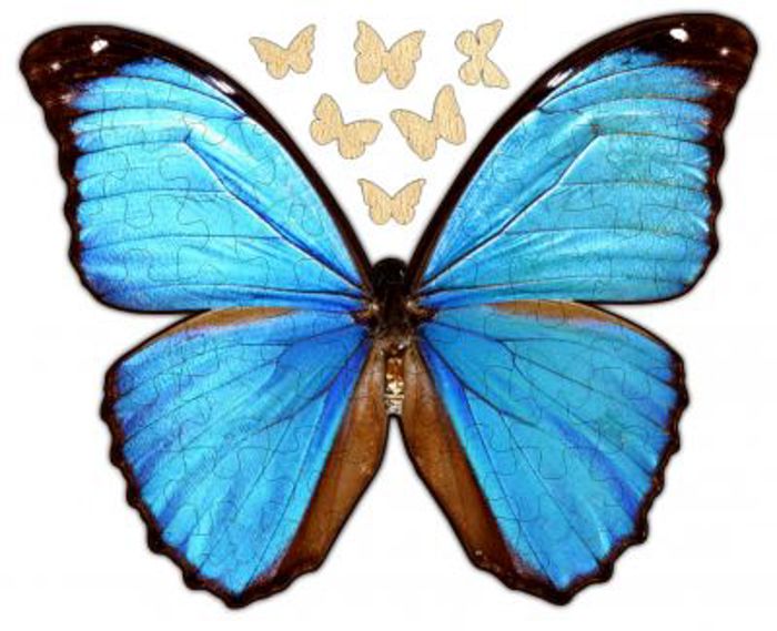 Butterfly Whimsical Wood Puzzle 58PSC