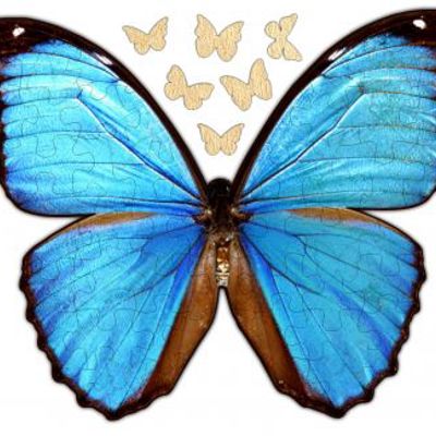 Butterfly Whimsical Wood Puzzle 58PSC