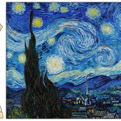 Van Gogh Whimiscal Wood Puzzle 126PCS