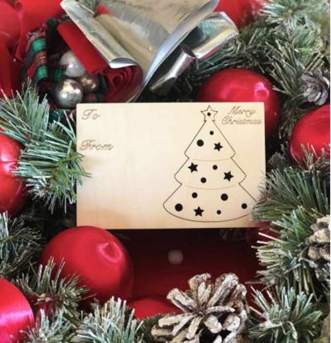 Color Me Christmas Tree Holiday Card with Pop Out Ornament