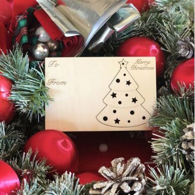 Color Me Christmas Tree Holiday Card with Pop Out Ornament