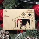  Color Me Nativity Holiday Card with Pop Out Ornament