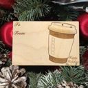  Color Me Coffee Cup Holiday Card with Pop Out Ornament