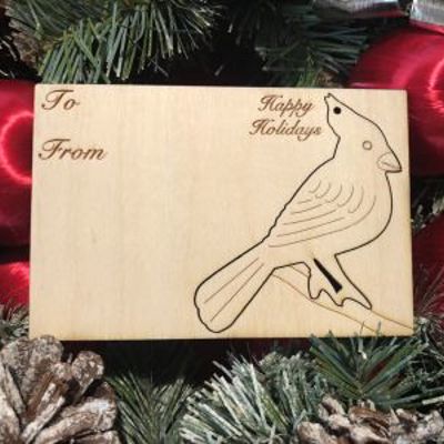 Color Me Cardinal Holiday Card with Pop Out Ornament