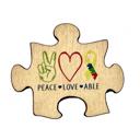  Peace, Love, Able Magnet