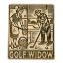  Golf Widow Maple Magnet