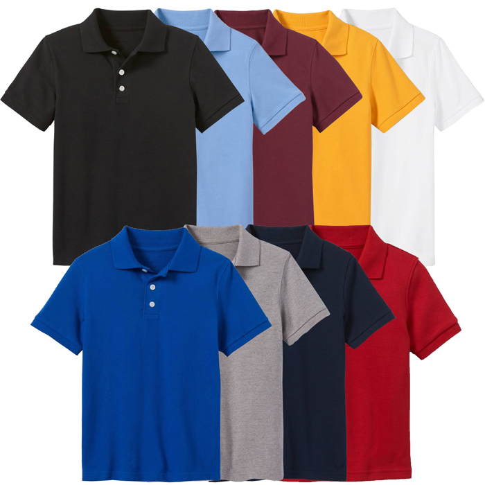 Galaxy by Harvic Boys School Uniform Polo (Little Boys & Big Boys)