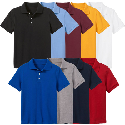 Galaxy by Harvic Boys School Uniform Polo (Little Boys & Big Boys)