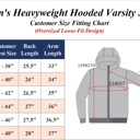  Women's Hooded Varsity Jacket w/ Detachable Hood