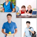 Kelly Green 7 Galaxy by Harvic Boys School Uniform Polo (Little Boys & Big Boys)