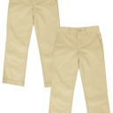 Khaki & Khaki 20 Boy's 2-Pack Super Stretch Slim Fit Chino Pants (Size 4-20)