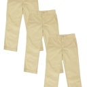 Khaki & Khaki & Khaki 8 Boy's 3-Pack Super Stretch Slim Fit Chino Pants (Size 4-20)