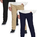 Black & Navy & Khaki 14 3 Pack Boy's Stretch Slim Fit School Uniform Chino Pants